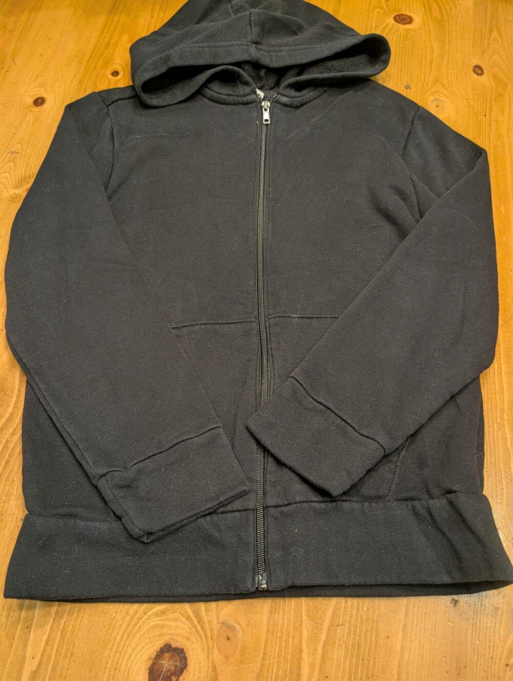 Old Navy Black Unisex Zip Up Hoodie, Youth XL 14/16, EGU